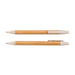 Matador Bamboo Pen - Two bamboo pens with natural bamboo bodies and light-colored plastic grips, featuring a branding logo.