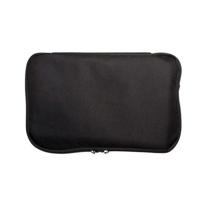 The Knock Off for Christmas Pack - A black cooler bag with a zippered closure, featuring a sleek, textured surface.