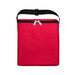 The Knock Off for Christmas Pack - A red cooler bag with a zippered closure and a shoulder strap. The bag features a front pocket for additional storage.