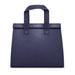 Wayfarer Cooler Bag - A navy cooler bag with two textured handles and a structured design. It features a logo on the front.