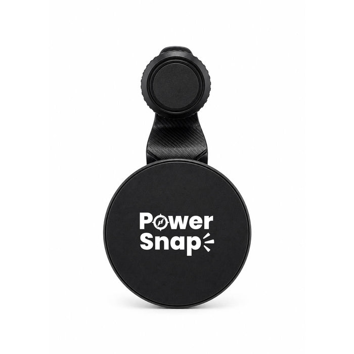 Anchor by Nomis Car Phone Holder - A circular black car phone holder with a textured arm and a branding logo on the front.