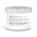 Bloom Fragrance Pot - A white fragrance pot with a light blue base, featuring a floral design on the lid and an ingredient label.