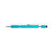 The Mindful Moment - A turquoise pen with a silver clip and tip, featuring a textured grip and a stylus on the end.