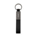 Zander Keytag - A black keytag with a metal rectangular attachment and a circular keyring. The product has a logo on the metal part.