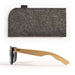 Sunglasses Pack - Ultra Sunglasses Pack featuring stylish sunglasses with bamboo arms, accompanied by a protective felt case.