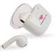 Twista Earbuds - White Twista Earbuds with a charging case, featuring a logo on the case and one earbud displayed outside.