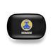 Loop Earbuds - A black earbuds case featuring a logo with a seated figure wearing headphones and the word "serene" underneath.