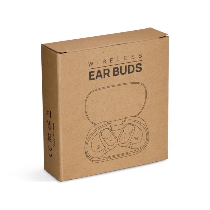 Loop Earbuds - A packaging box for Loop Ear Buds featuring a simple design, with an illustration of the wireless ear buds inside.