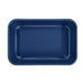 Meridian Double Tray Lunchbox - A dark blue rectangular tray with rounded corners, featuring a smooth surface and no visible handles.