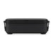 Meridian Double Tray Lunchbox - A black lunchbox with a removable lid and sturdy handles, featuring a sleek and minimalist design.