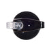 Amore 500ml Junior Bottle - Flip Straw Lid - A drink bottle with a black body and a clear flip straw lid, featuring a logo on the side.