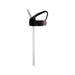 Amore 500ml Junior Bottle - Flip Straw Lid - A drink bottle featuring a black flip straw lid and a clear straw. The bottle has a handle for easy carrying.