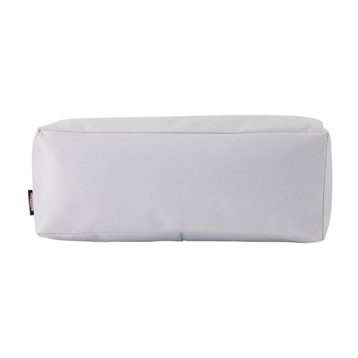 Tech Pack Connect - A white utility case with a rectangular shape, featuring a logo on one side.