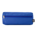 Tech Pack Power - A blue utility case with a zippered closure and a tag, featuring a simple, rectangular design.