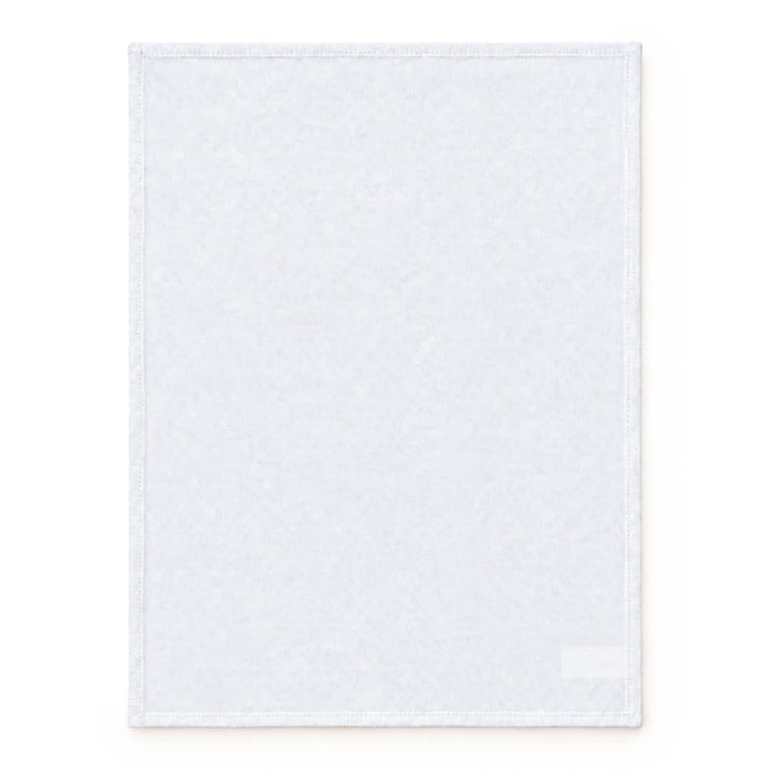 Haven Large Cotton Tea Towel - A large, white cotton tea towel with a plain texture, featuring a brand logo.