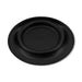 The Walkies Pack - A black pet bowl with a rounded shape and raised edge, featuring a smooth surface. Includes a logo.