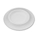 Sip n Fly Pet Bowl - A white, round plate with a smooth surface and a slightly raised rim, featuring a simple design.