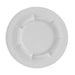 Sip n Fly Pet Bowl - A white pet bowl featuring a raised rim and four notches for stability. It has a simple, smooth design.