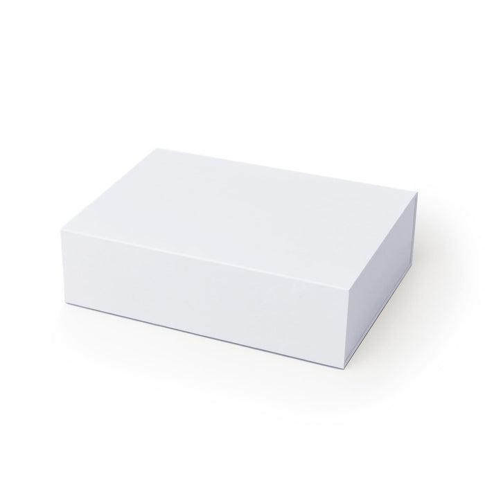 The Generous Host - A plain white box with a rectangular shape, featuring a smooth surface and no visible branding.