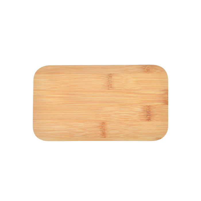 Eco Pack - A rectangular bamboo cutting board with a smooth surface and rounded edges, featuring a natural wood grain pattern.