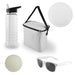 Bondi Beach Pack - A clear drink bottle, white cooler bag, a frisbee, a green ball, and white sunglasses.