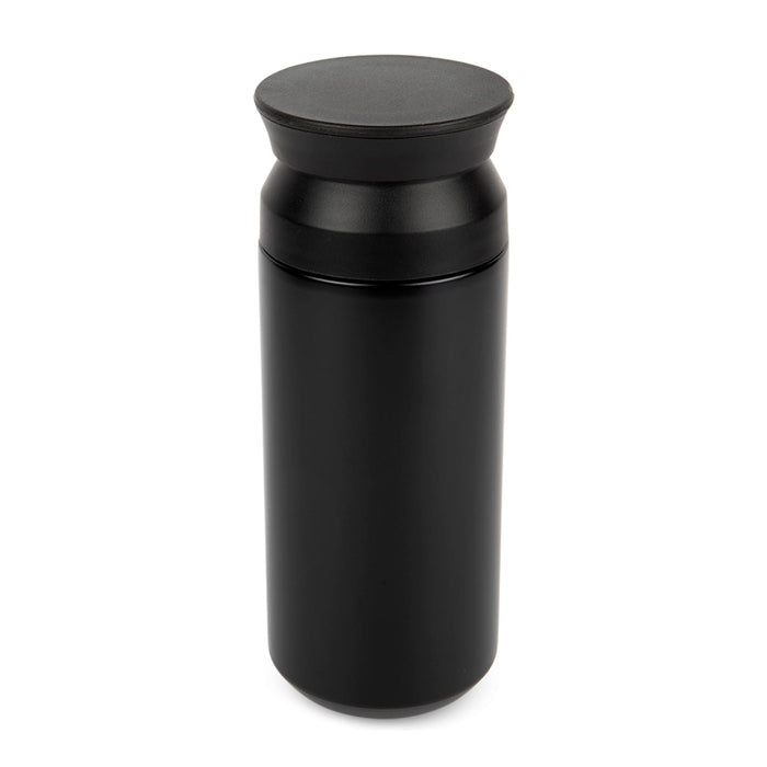 The Carry-On Graze - A black drink bottle with a sleek design and a twist-top lid. It features a logo on the body.