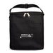 The Carry-On Graze - A black insulated bag with a zip closure and a front pocket, featuring a logo.
