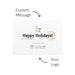 The Courtside Carry - A promotional card with a white background, featuring a festive design, and space for custom messages and logos.