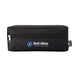 Tech Pack Power - A black tech pack with a zip closure, featuring a logo on one side.