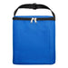 Daily Grind Pack - A blue cooler bag with a black zipper and handle, featuring a front pocket and a sturdy design.