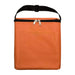 The Reel Deal - An orange insulated bag with a black zipper and a handle, featuring a front pocket.
