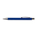 Expo Essentials Pack - A blue pen with a silver clip and tip, featuring a smooth writing point and a sleek design.