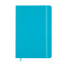 Expo Essentials Pack - A turquoise notebook with a matching elastic band and a ribbon marker. It features a smooth, solid cover.