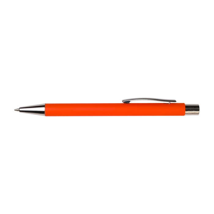 Expo Essentials Pack - An orange pen with a silver clip and point. The pen features a sleek, minimalist design.