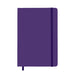 Expo Essentials Pack - A purple notebook with a band closure and a ribbon bookmark. It features a minimalistic design.
