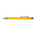Expo Essentials Pack - A yellow pen with a silver clip and a sleek design, featuring a branding logo.
