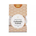 The Perfect Pairing: Christmas Edition - A package of traditional caramel fudge, featuring a decorative gold and white design, containing 125g of fudge.