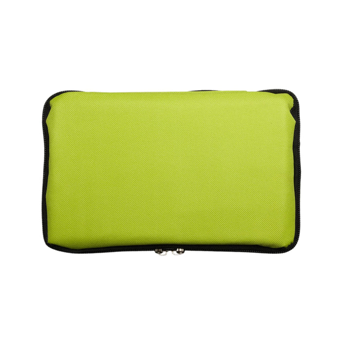The Gone Fishing Pack - A green zippered pouch made of durable fabric, featuring a black trim and a simple design.