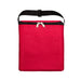 The Gone Fishing Pack - A red insulated cooler bag with a zippered top and a front pocket, featuring a black adjustable strap.