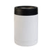 The Gone Fishing Pack - A white drink bottle with a black lid, featuring a sleek design and a logo. Ideal for outdoor activities.