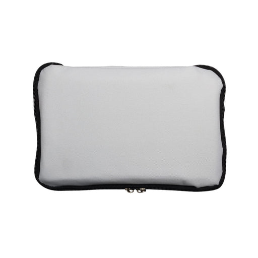 The Gone Fishing Pack - A grey zippered pouch with a black trim, featuring a plain exterior without any visible logos or text.