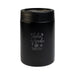 The Knock Off Pack - A black drink bottle with a silver interior and a subtle logo on the front.