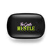The Hustle Pack - A black promotional product with a vibrant logo featuring the words "The Gentle Hustle" in pink and green.