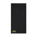 The Hustle Pack - A black towel featuring a logo in vibrant green at the bottom. Ideal for gym or sports use.