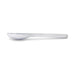 Juniper Cutlery Set - A white Juniper cutlery set spoon with a sleek design, featuring a branded logo.