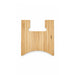 Oscar Illuminating Charging Stand - A bamboo chopping board features a unique shape with a cut-out handle. The surface showcases natural wood grain.
