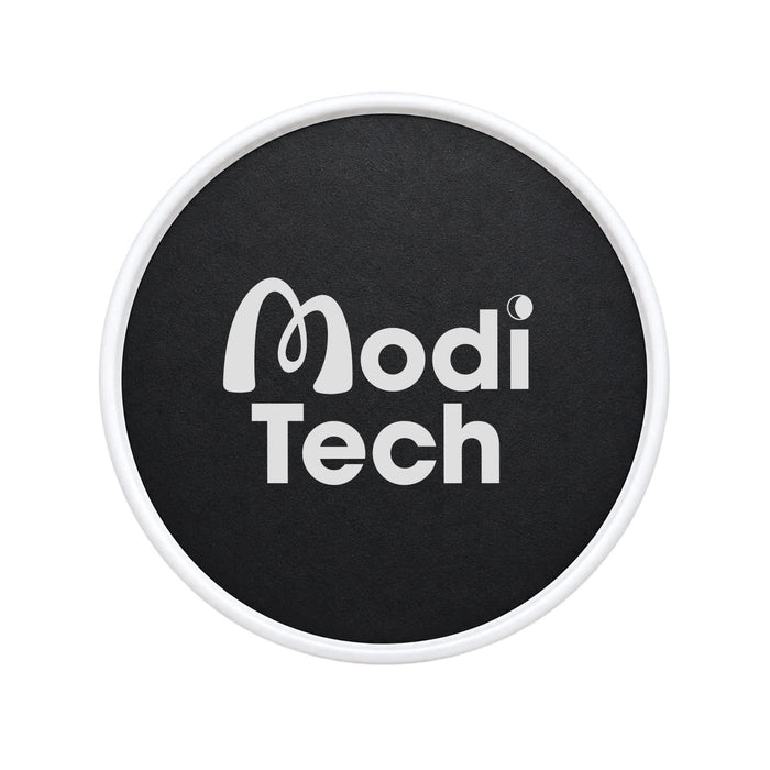 Tutor Maglock Phone Holder - A black circular phone holder with a white border and branding in the centre.