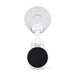 Tutor Maglock Phone Holder - A white phone holder with a black magnetic base and a suction cup for mounting. It features a logo on the back.