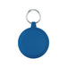 The Ultimate Welcome - Hot Chocolate Edition - A blue keyring with a circular silicone cover and a metal keyring attachment.