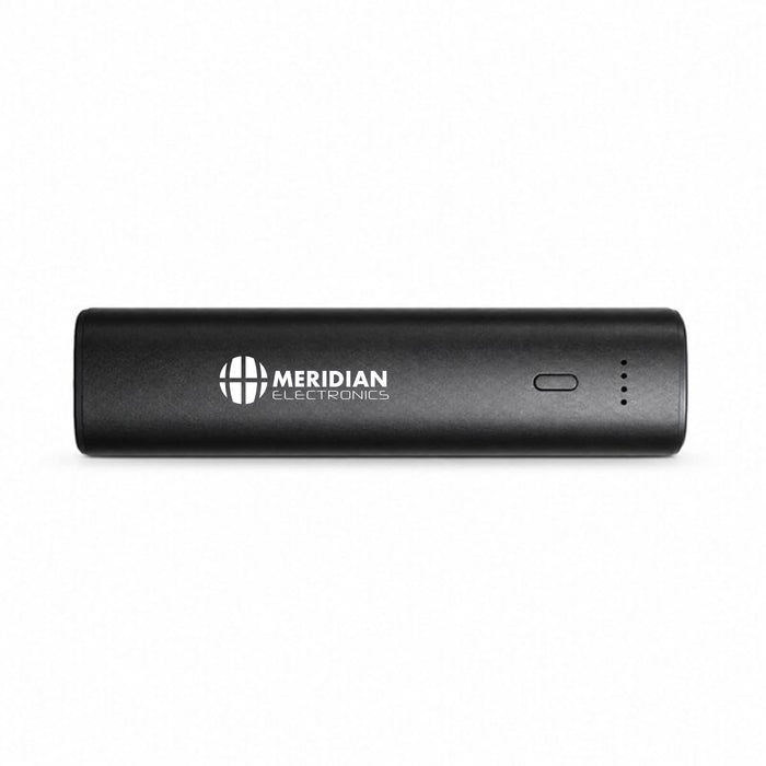 Symbolique 5,000mAh Power Bank - A black power bank with a logo and indicator lights, designed for charging devices.